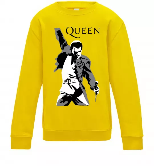 Детский Свитшот Freddie Mercury Queen Солнечно желтый фото