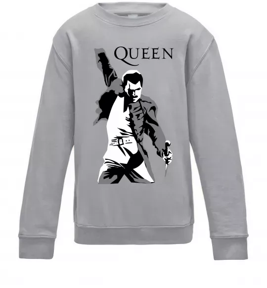 Детский Свитшот Freddie Mercury Queen Серый меланж фото