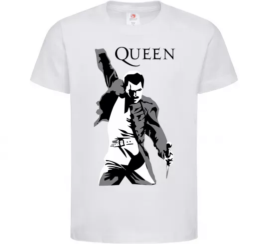 Детская футболка Freddie Mercury Queen Белый фото