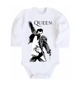 Дитячий бодік Freddie Mercury Queen Білий фото