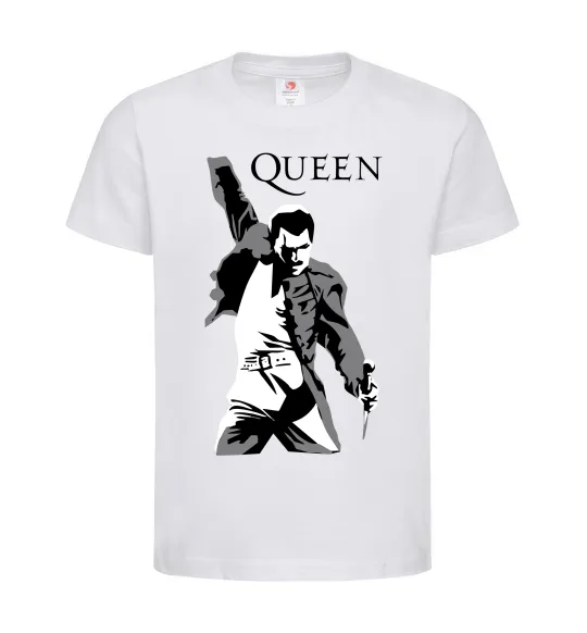 Детская футболка Freddie Mercury Queen Белый фото