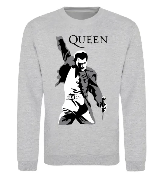 Світшот Freddie Mercury Queen Сірий меланж фото