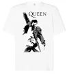 Футболка Оверсайз Freddie Mercury Queen Белый фото