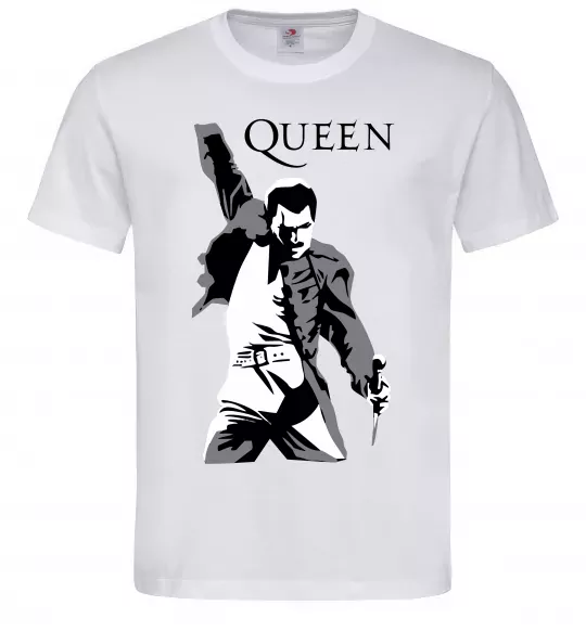Мужская футболка Freddie Mercury Queen Белый фото