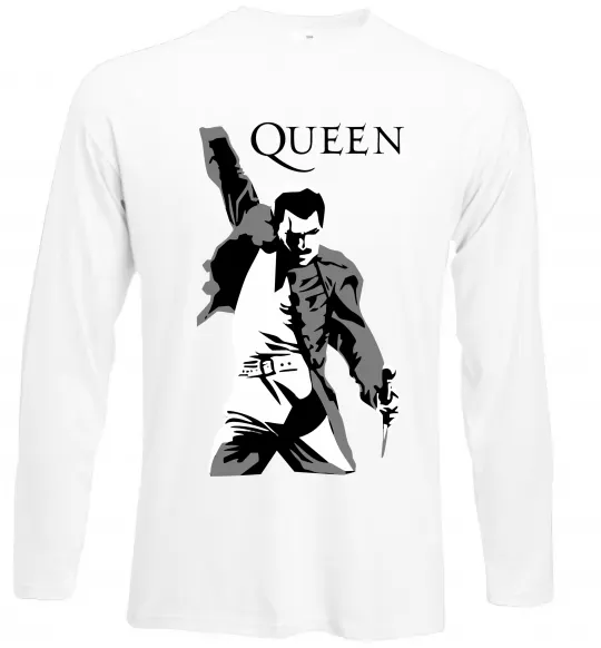 Лонгслив Freddie Mercury Queen Белый фото
