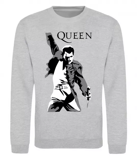 Світшот Freddie Mercury Queen Сірий меланж фото