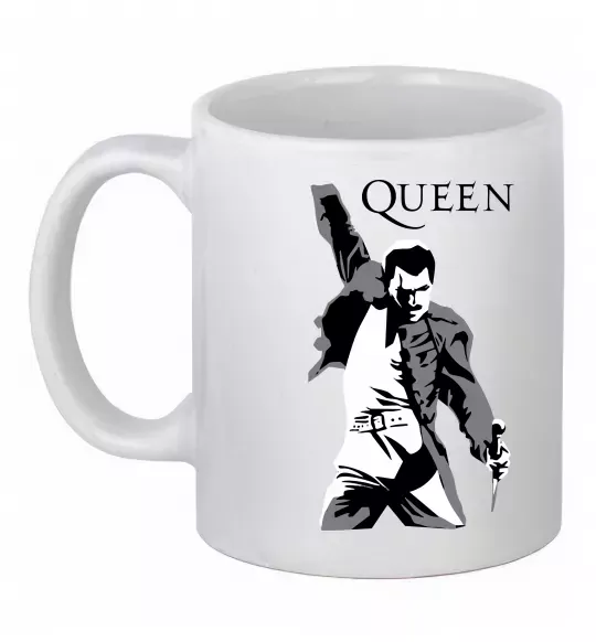 Чашка керамічна Freddie Mercury Queen Білий фото