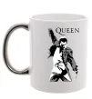 Чашка с цветной ручкой Freddie Mercury Queen Серебро фото