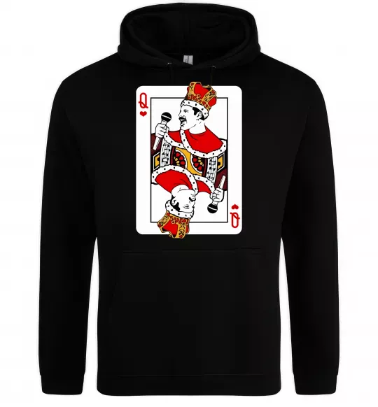 Жіноча толстовка (худі) Queen карта Чорний фото