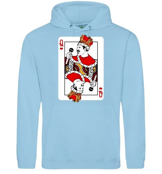 Жіноча толстовка (худі) Queen карта Блакитний фото