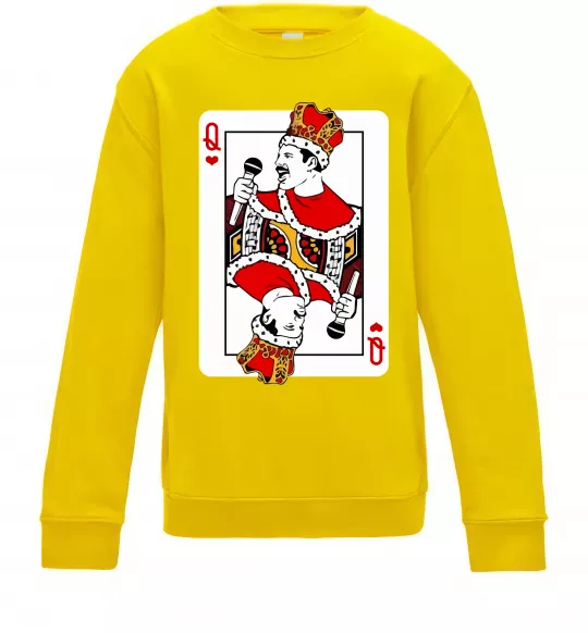 Дитячий світшот Queen карта Сонячно жовтий фото