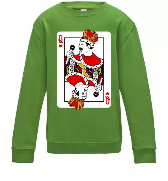 Дитячий світшот Queen карта Лаймовий фото