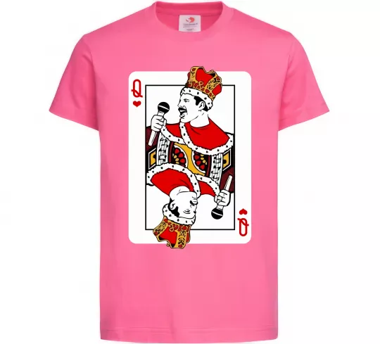 Дитяча футболка Queen карта Яскраво-рожевий фото