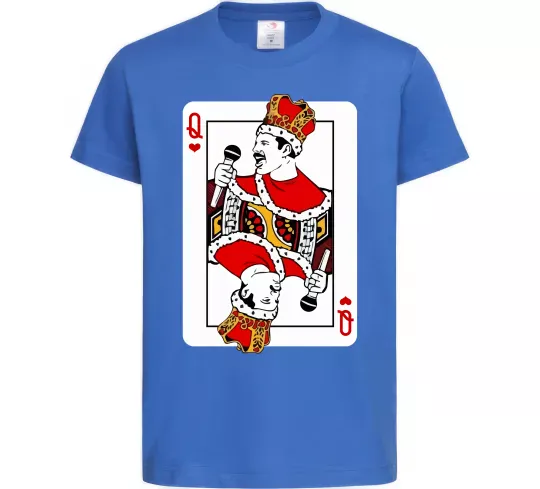 Дитяча футболка Queen карта Яскраво-синій фото