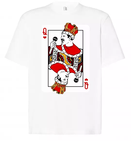 Футболка Оверсайз Queen карта Белый фото