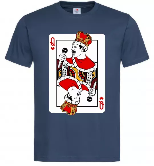 Чоловіча футболка Queen карта Темно-синій фото