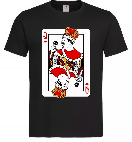 Чоловіча футболка Queen карта Чорний фото