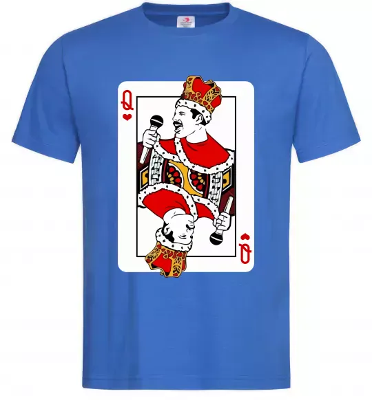 Чоловіча футболка Queen карта Яскраво-синій фото