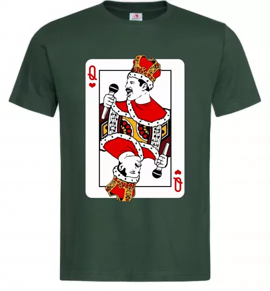 Чоловіча футболка Queen карта Темно-зелений фото