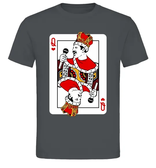 Чоловіча футболка Queen карта Графіт фото