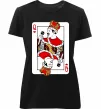 Жіноча преміум футболка Queen карта Чорний фото