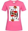 Женская футболка Queen карта Ярко-розовый Женская футболка Queen карта Ярко-розовый фото