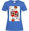 Женская футболка Queen карта Ярко-синий Женская футболка Queen карта Ярко-синий фото