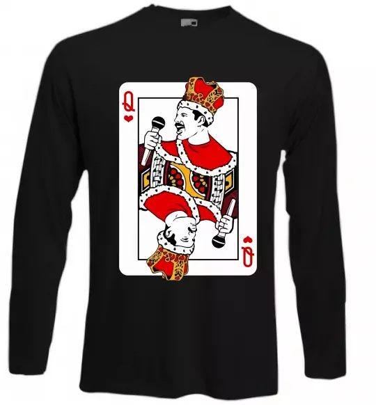 Лонгслив Queen карта Черный фото