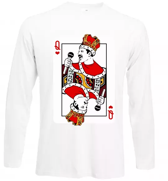 Лонгслив Queen карта Белый фото