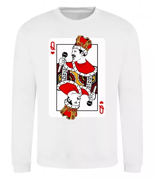 Світшот Queen карта Білий фото