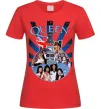 Жіноча футболка Queen гітара Червоний фото