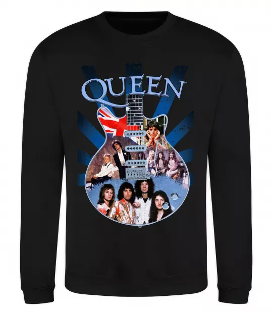 Світшот Queen гітара Чорний фото