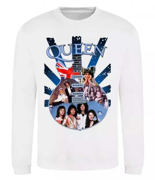Світшот Queen гітара Білий фото