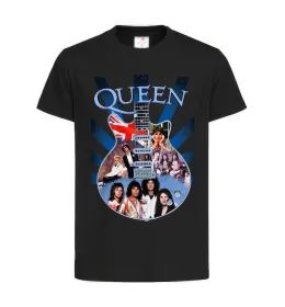 Детская футболка Queen гітара Черный фото