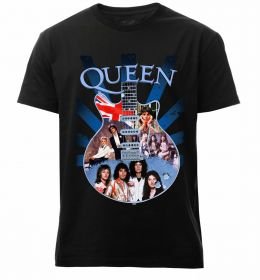Мужская премиум футболка Queen гітара