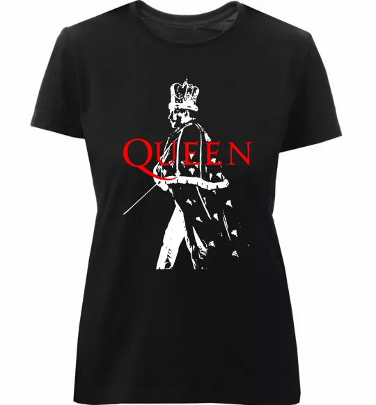 Жіноча преміум футболка Freddie Mercury Чорний фото