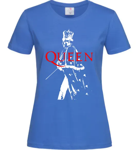 Женская футболка Freddie Mercury Ярко-синий фото