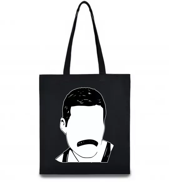 Еко-сумка Freddie Mercury вуса Чорний фото