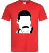 Чоловіча футболка Freddie Mercury вуса Червоний фото