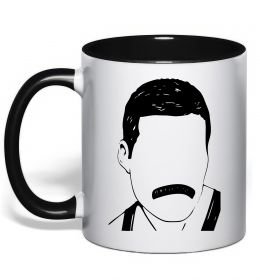 Чашка с цветной ручкой Freddie Mercury вуса