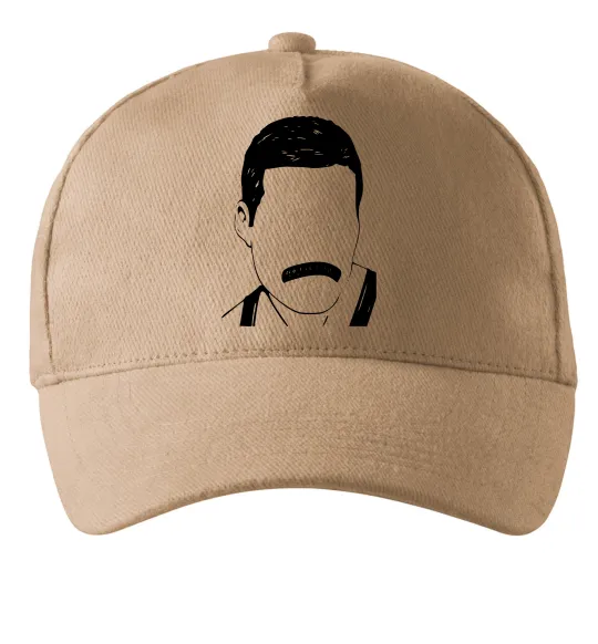 Кепка Freddie Mercury вуса Пісочний фото