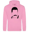 Чоловіча толстовка (худі) Freddie Mercury вуса Рожевий фото