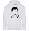 Чоловіча толстовка (худі) Freddie Mercury вуса Сірий меланж фото