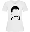 Жіноча футболка Freddie Mercury вуса Білий фото