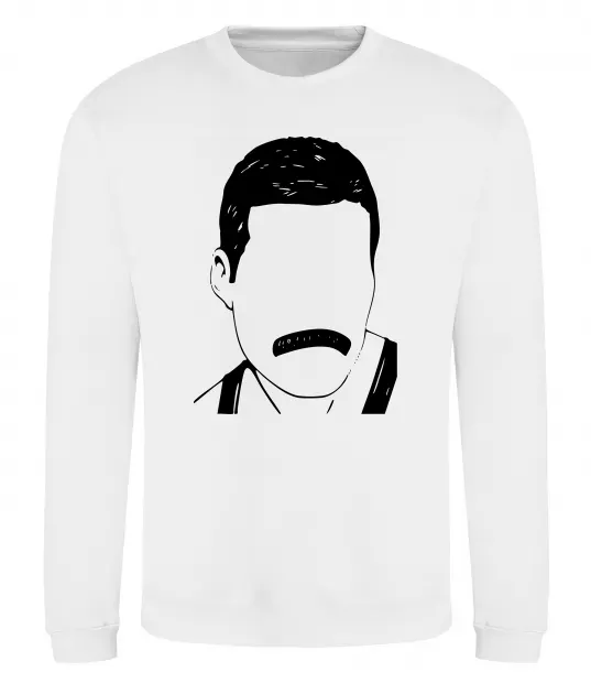 Свитшот Freddie Mercury вуса Белый фото