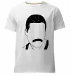 Мужская премиум футболка Freddie Mercury вуса Белый фото