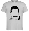 Чоловіча футболка Freddie Mercury вуса Сірий фото