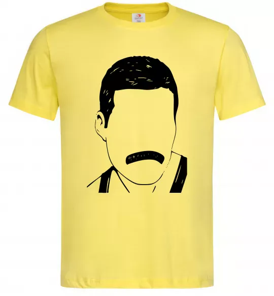 Чоловіча футболка Freddie Mercury вуса Лимонний фото