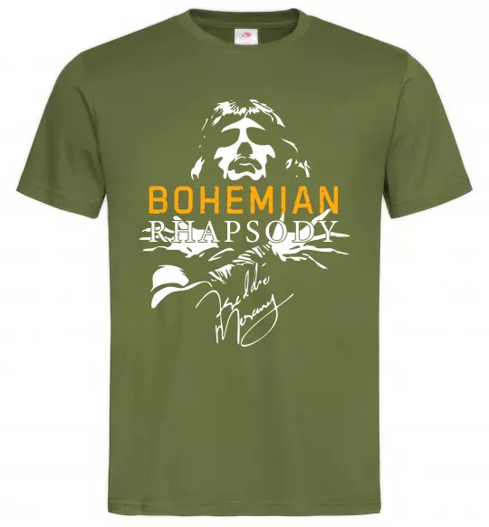 Чоловіча футболка Bohemian Rhapsody Оливковий фото