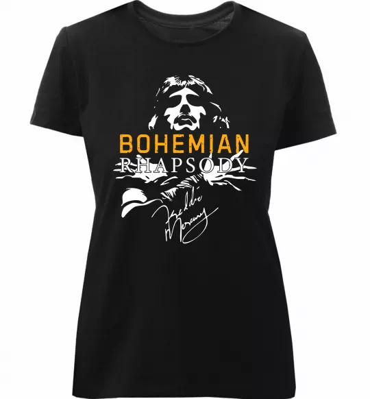 Женская премиум футболка Bohemian Rhapsody Черный фото